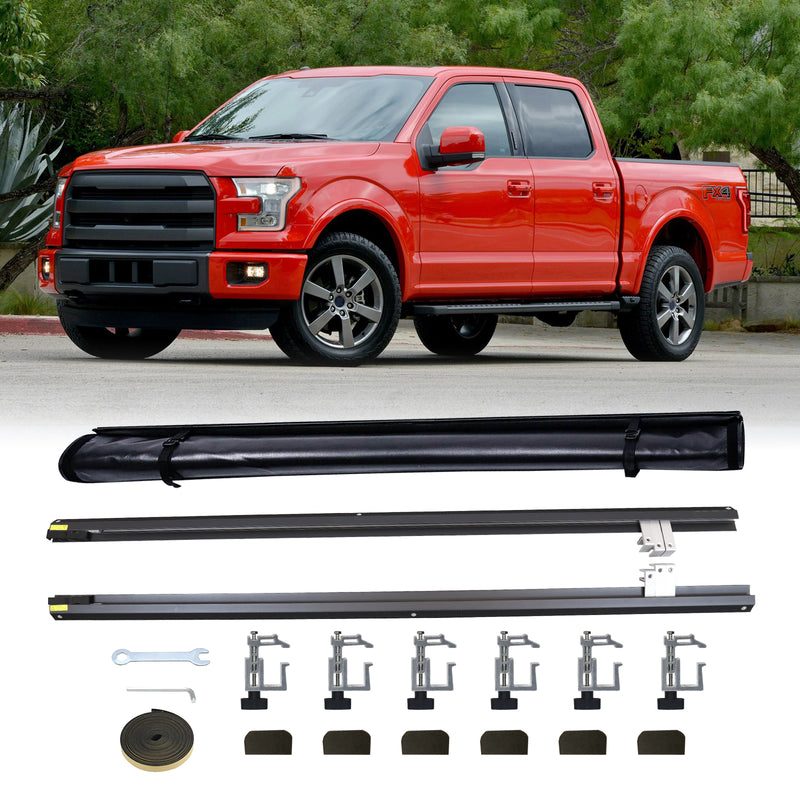 5.5FT Soft Roll Up Tonneau Cover for 2009-2024 Ford F150 Bed