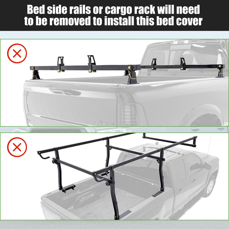 5.5FT Soft Roll Up Tonneau Cover for 2009-2024 Ford F150 Bed