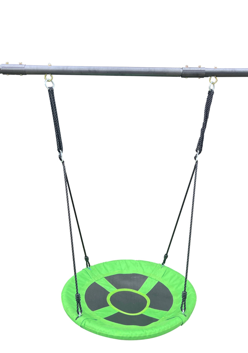 6-in-1 Outdoor Swing Set for Kids with Net Swing