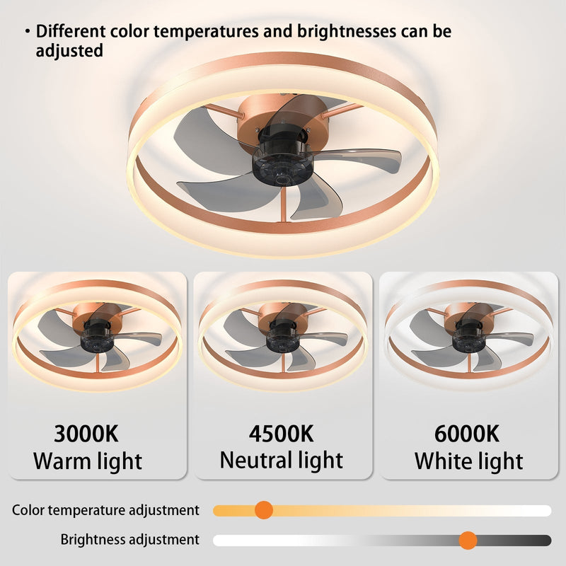 Dimmable LED Ceiling Fan with Lights
