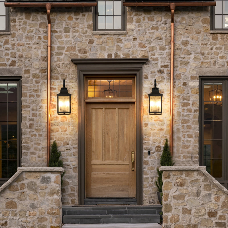 Large Outdoor Wall Lamps With Glass