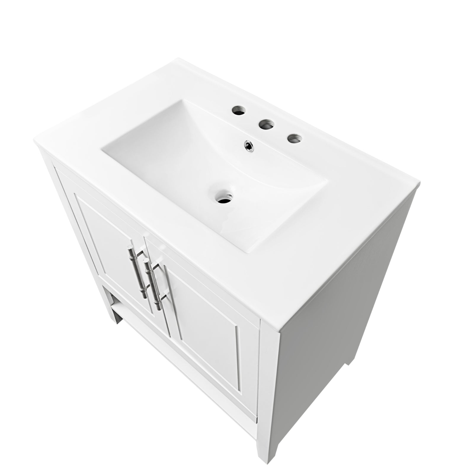 30" Bathroom Vanity with Sink & Solid Frame Cabinet