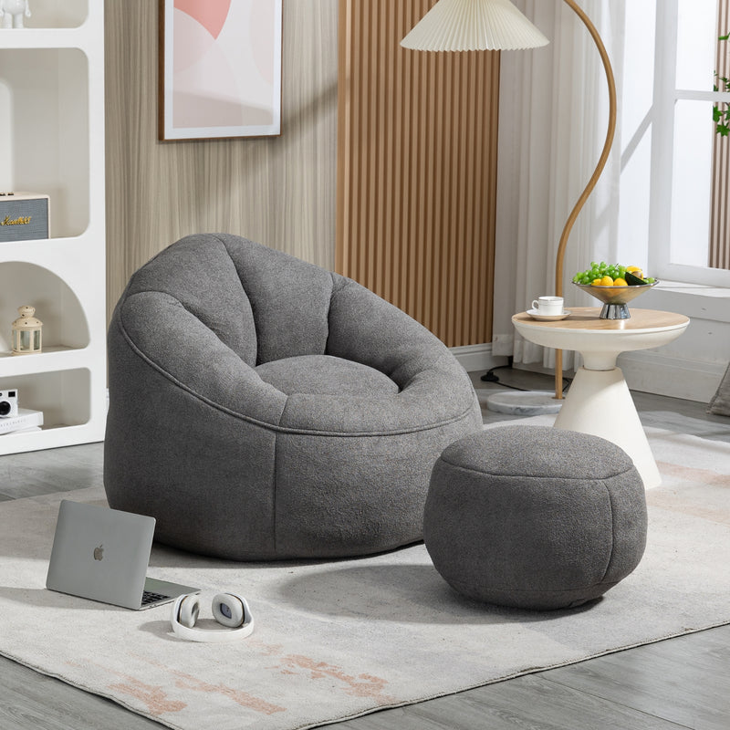 Bean Bag Sofa Chair with High Pressure Foam for Adults