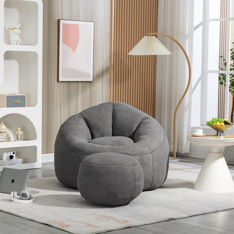 Bean Bag Sofa Chair with High Pressure Foam for Adults