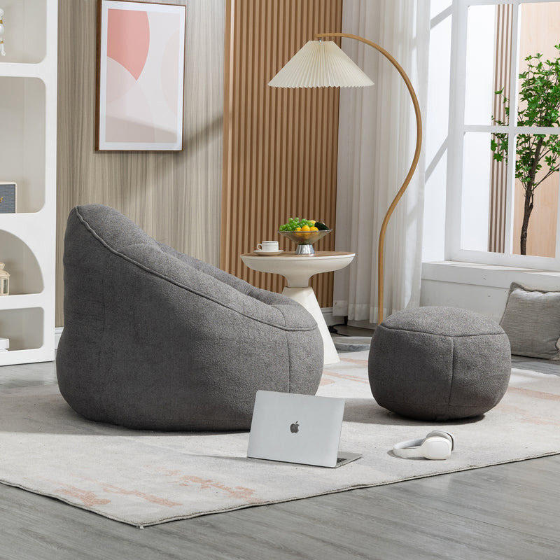 Bean Bag Sofa Chair with High Pressure Foam for Adults