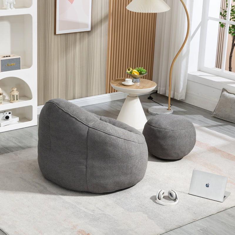 Bean Bag Sofa Chair with High Pressure Foam for Adults