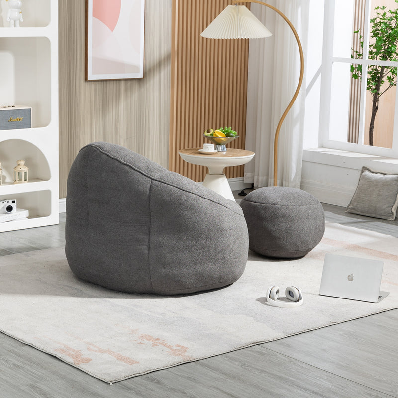 Bean Bag Sofa Chair with High Pressure Foam for Adults