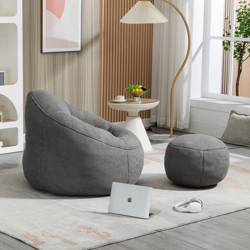 Bean Bag Sofa Chair with High Pressure Foam for Adults