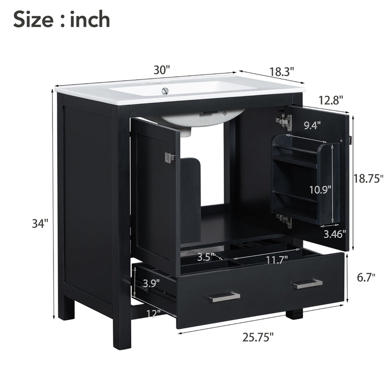 Black Bathroom Vanity
