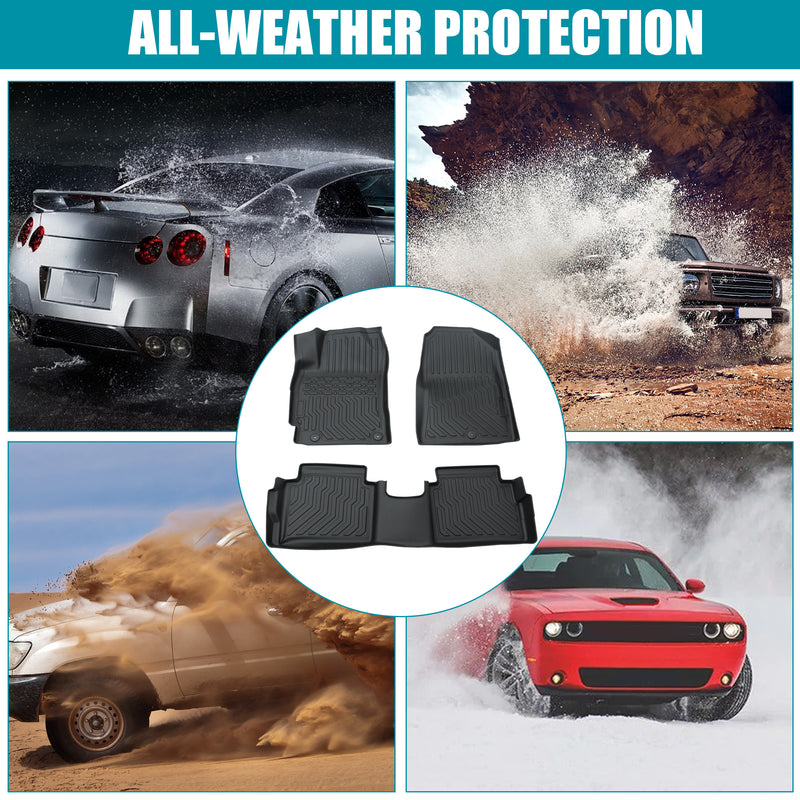 All-Weather TPE Rubber Floor Mats for 2017-2020 Elantra