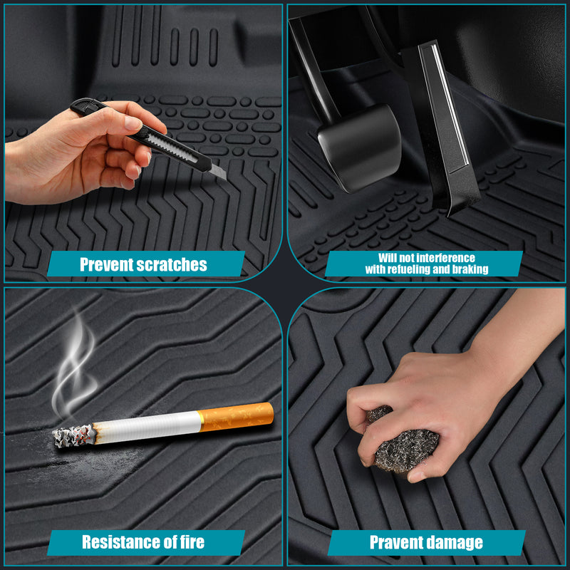 All-Weather TPE Rubber Floor Mats for 2017-2020 Elantra