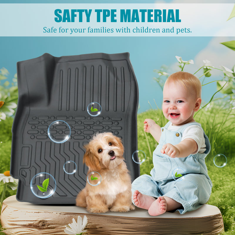 All-Weather TPE Rubber Floor Mats for 2017-2020 Elantra