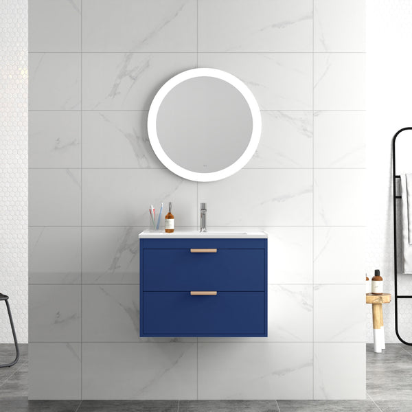 24" Floating Bathroom Vanity with Sink & Soft Close Doors