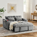 55.51" Foldable Velvet Sofa Bed – Adjustable, Modern Design