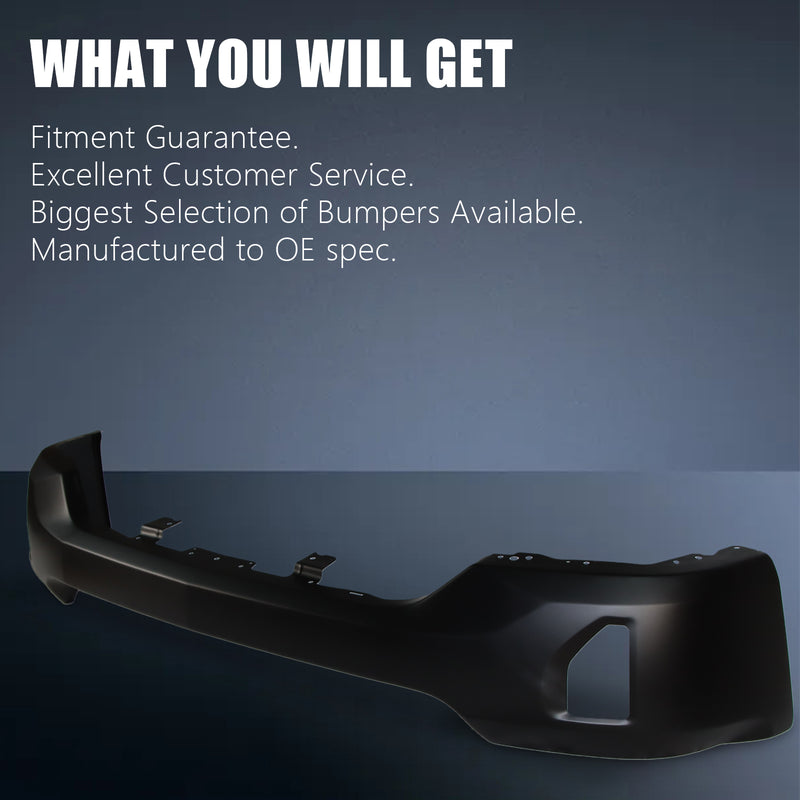 Black Front Bumper for 16-18 Chevy Silverado 1500