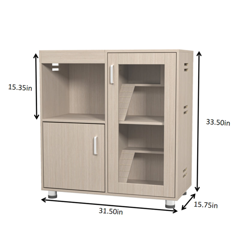 4-Tier Guinea Pig Cage with Storage for Hamsters & Chinchillas