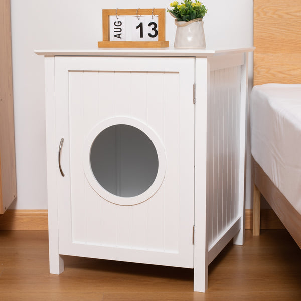 Hidden Litter Box Furniture Cabinet for Cats