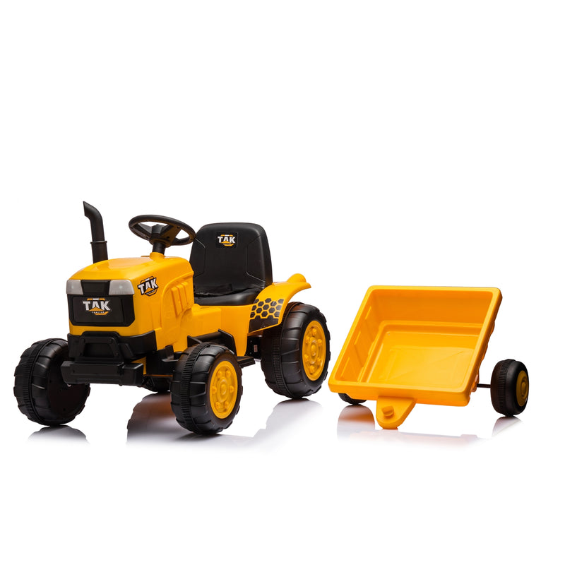 12V Kids Ride-On Tractor - Electric Excavator Toy