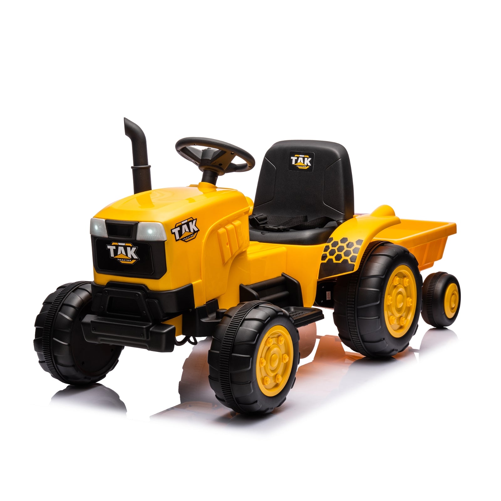 12V Kids Ride-On Tractor - Electric Excavator Toy