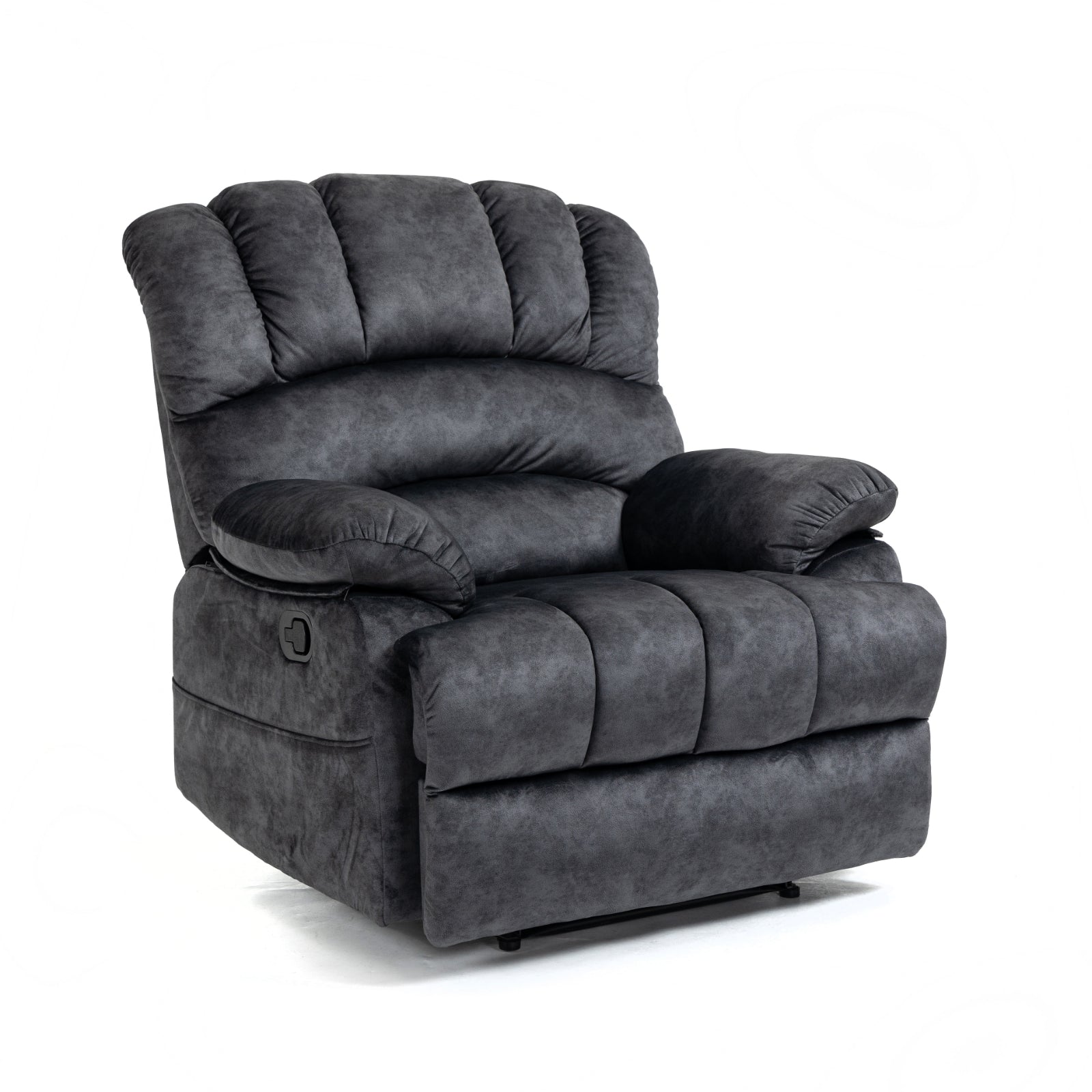 Large Fabric Recliner Chair for Living Room, Gray