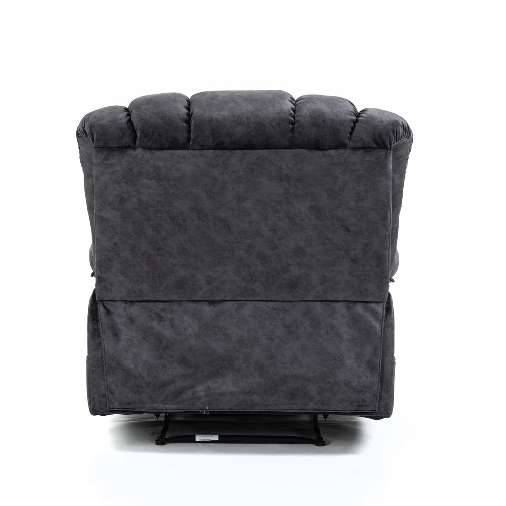 Large Fabric Recliner Chair for Living Room, Gray