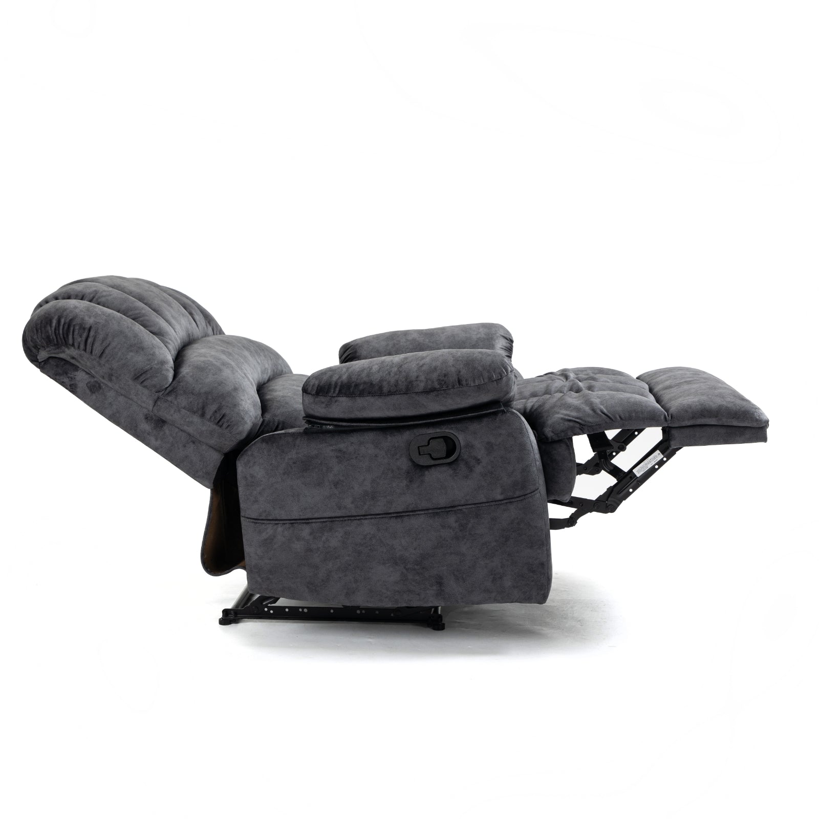 Large Fabric Recliner Chair for Living Room, Gray