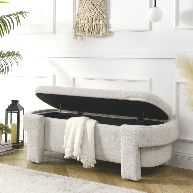 Linen Storage Bench for Living Room, Entryway & Bedroom