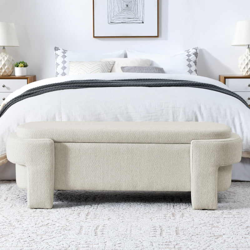 Linen Storage Bench for Living Room, Entryway & Bedroom