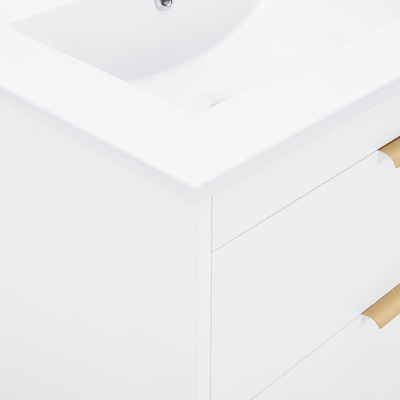 24" Floating Bathroom Vanity with Sink & Soft Close