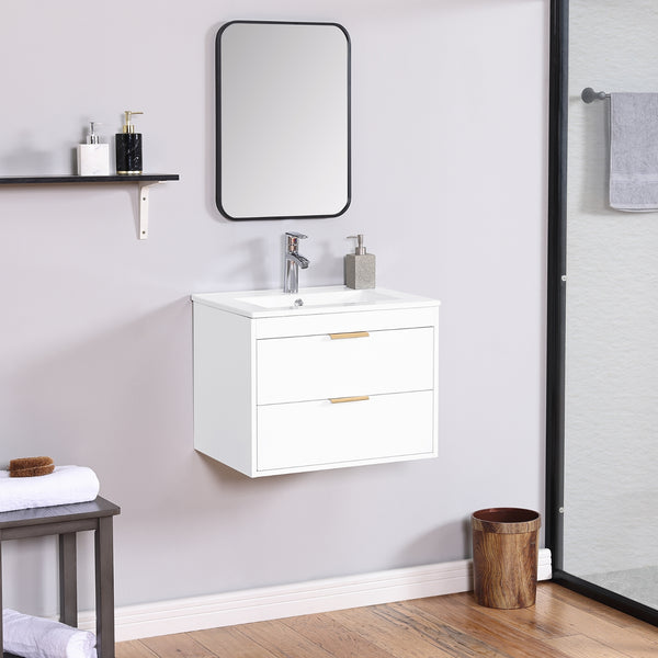 24" Floating Bathroom Vanity with Sink & Soft Close