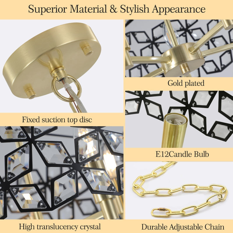 Modern Crystal Chandelier Luxury Light Fixture