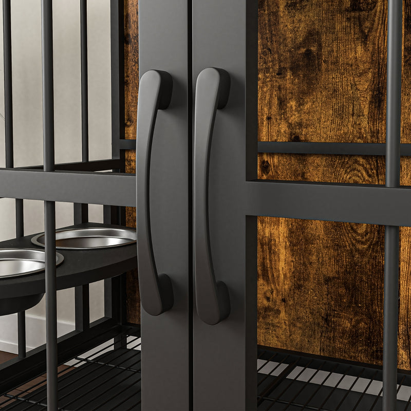 Modern Dog Crate Furniture for Large Dogs with Removable Tray