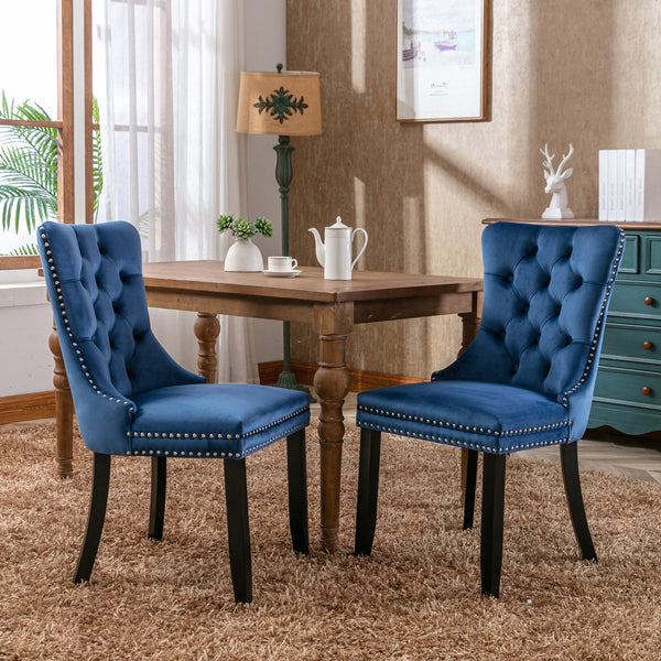 Luxury Tufted Velvet Dining Chair – Modern & Stylish