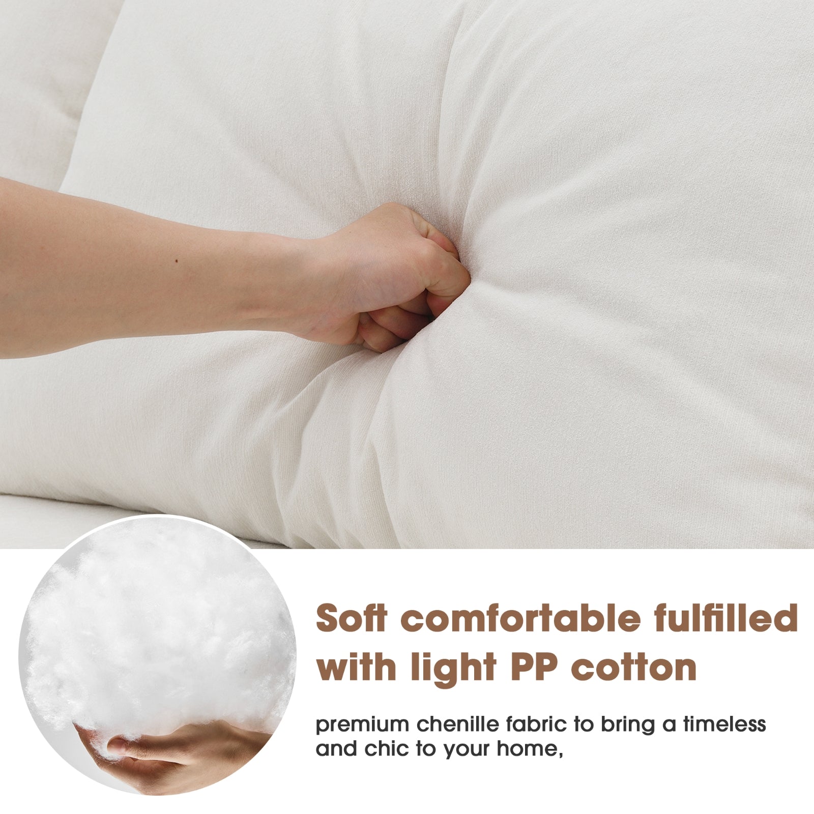 Modern Modular Sectional Sofa Set for Living Room