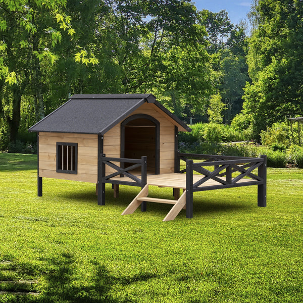 Outdoor Wooden Dog Kennel 