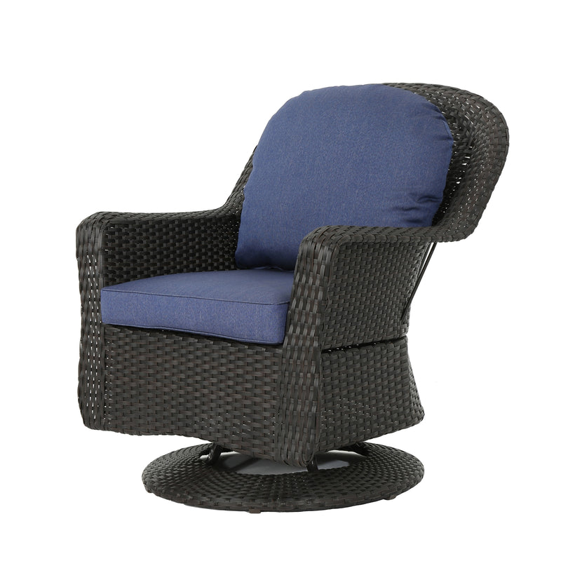 Outdoor Swivel Rocking Chairs - Rattan Patio Club Chairs