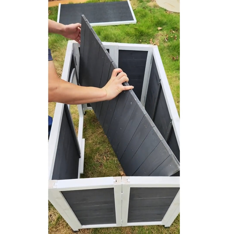 Waterproof Wooden Dog House, Windproof Kennel