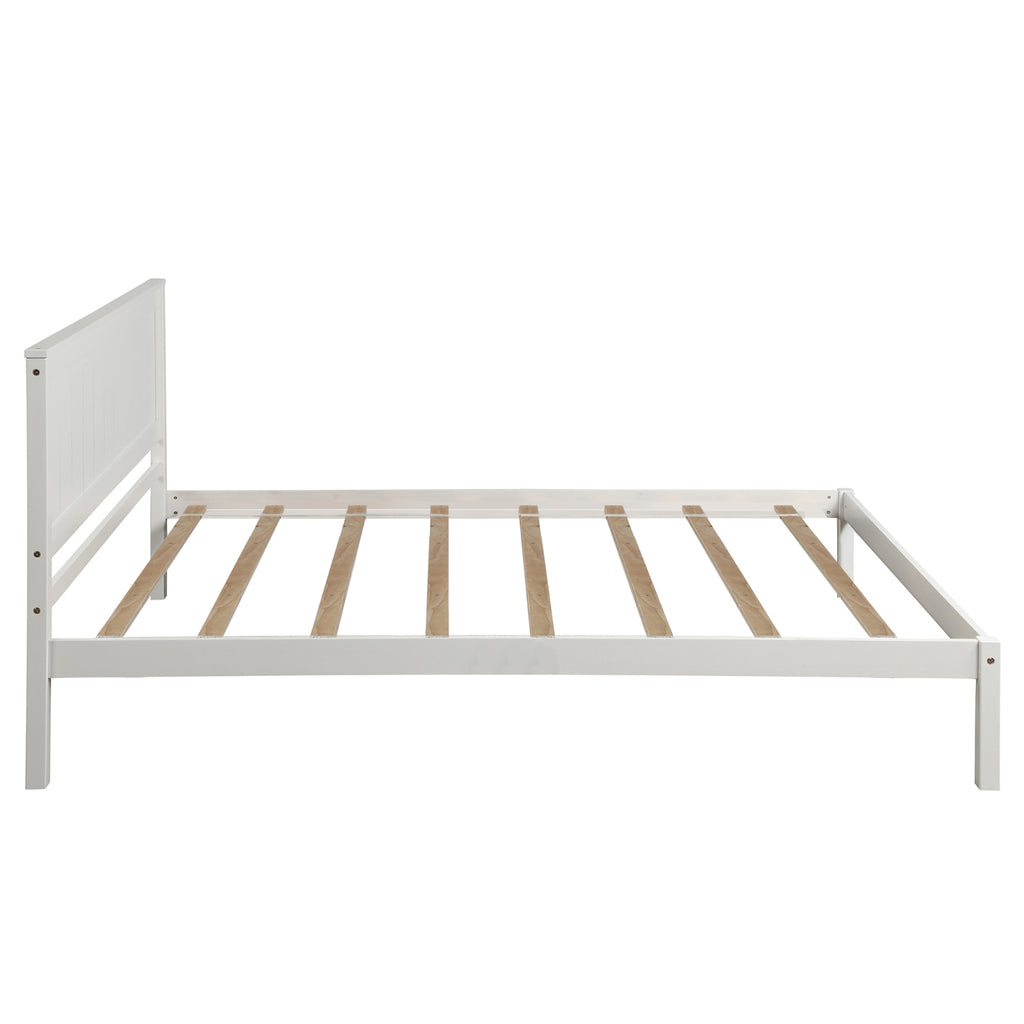 Twin Platform Bed Frame with Headboard, No Box Spring