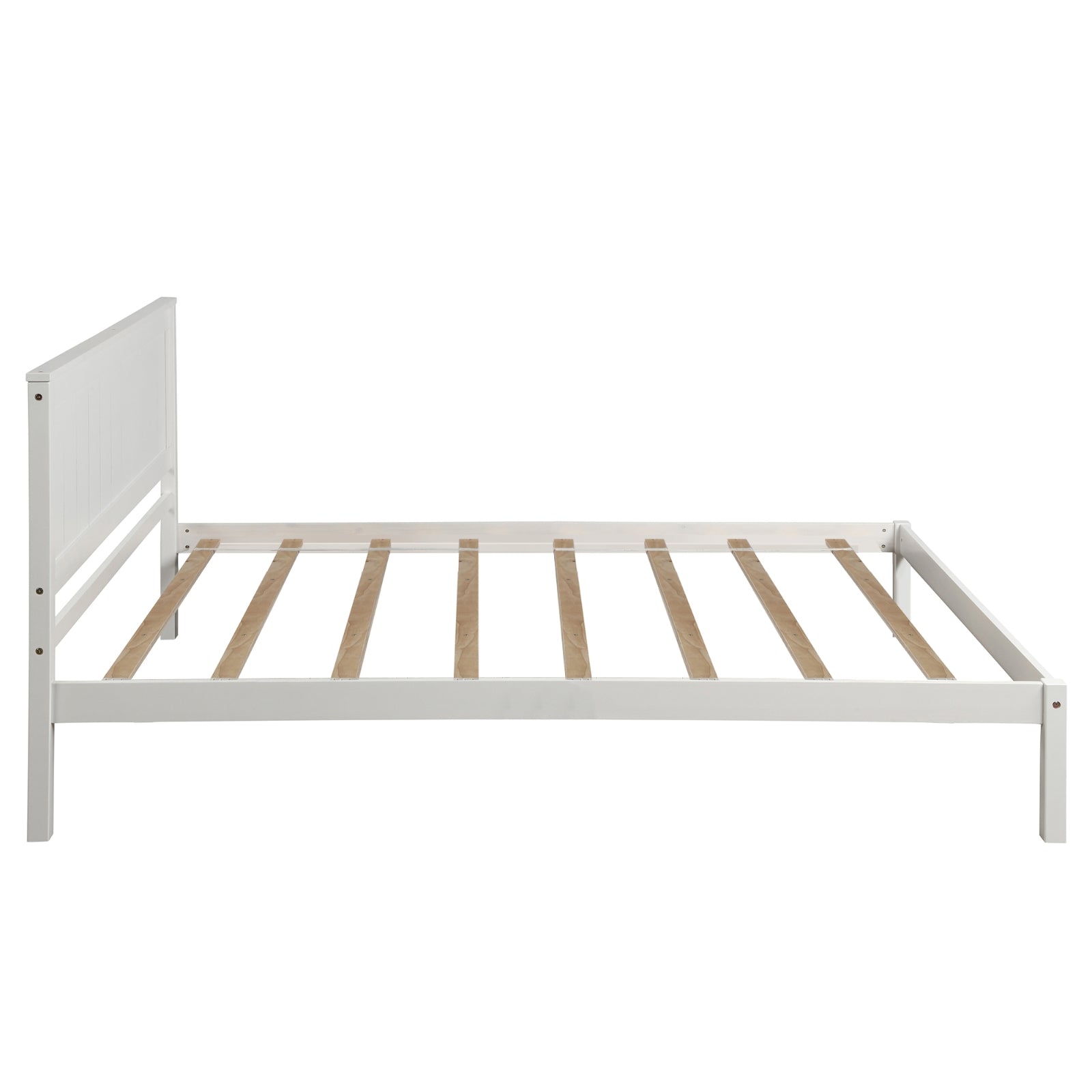 Twin Platform Bed Frame with Headboard, No Box Spring