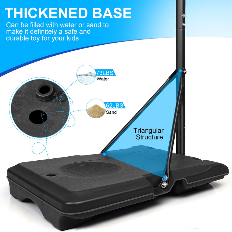 Portable Basketball Hoop with Wheels – Indoor/Outdoor Use