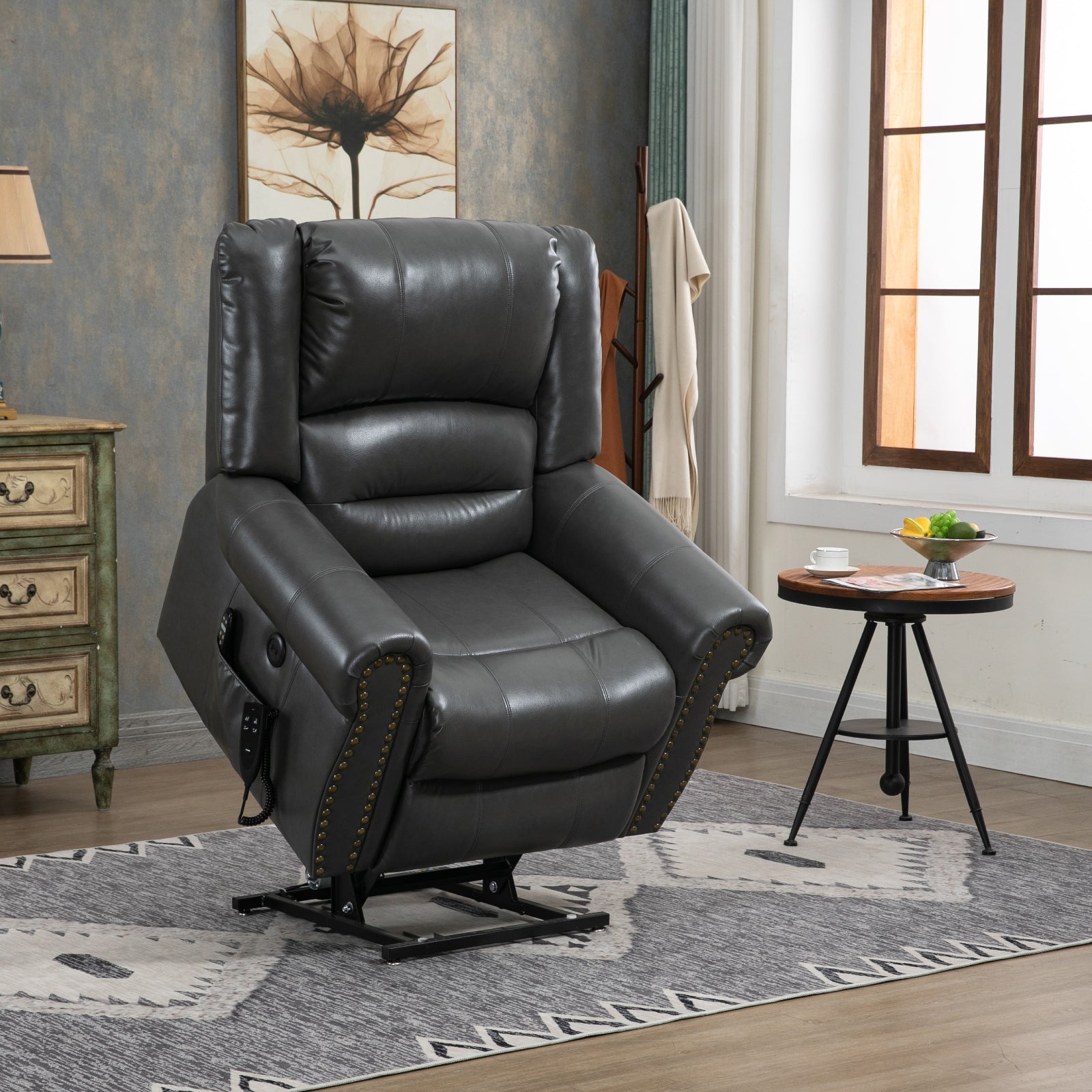 Power Lift Recliner Chair with Heat & Massage, 350LBS