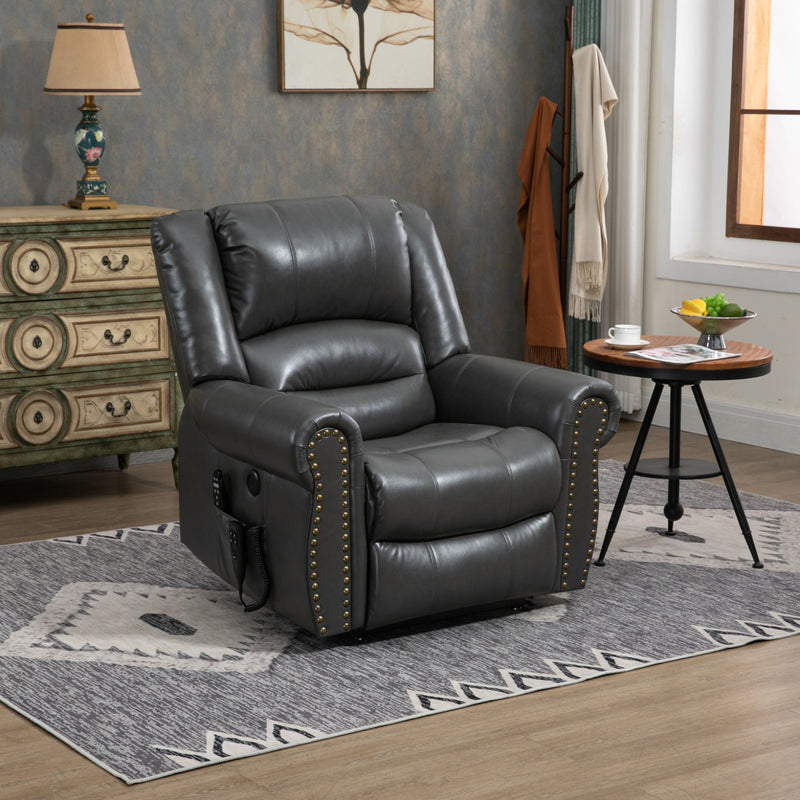 Power Lift Recliner Chair with Heat & Massage, 350LBS
