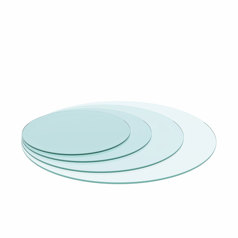 36" Round Clear Tempered Glass Table Top – 1/4" Thick
