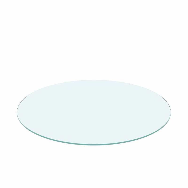 36" Round Clear Tempered Glass Table Top – 1/4" Thick