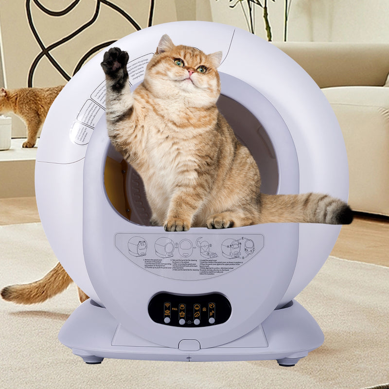 Smart Self-Cleaning Cat Litter Box WiFi Control