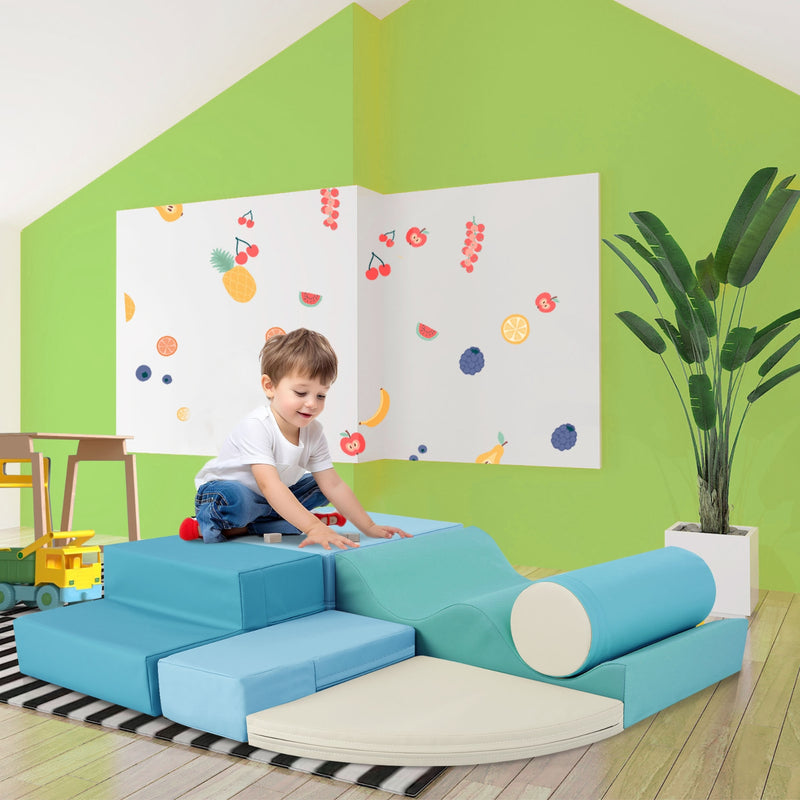 6-in-1 Soft Foam Playset for Toddlers & Kids Indoor Fun