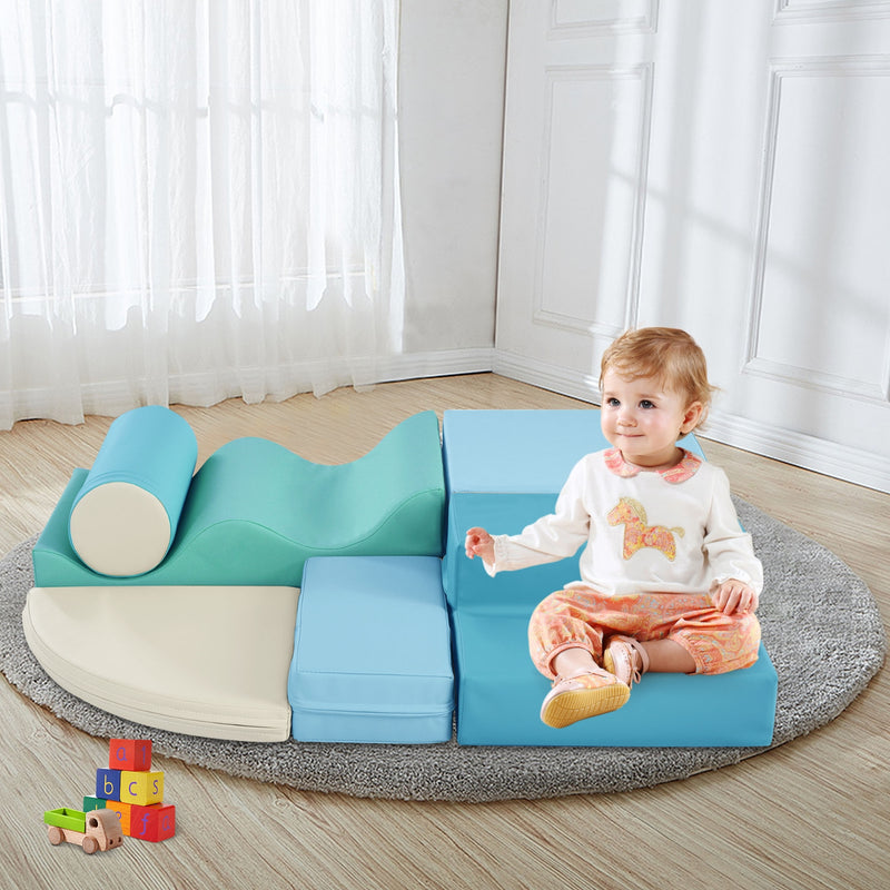6-in-1 Soft Foam Playset for Toddlers & Kids Indoor Fun