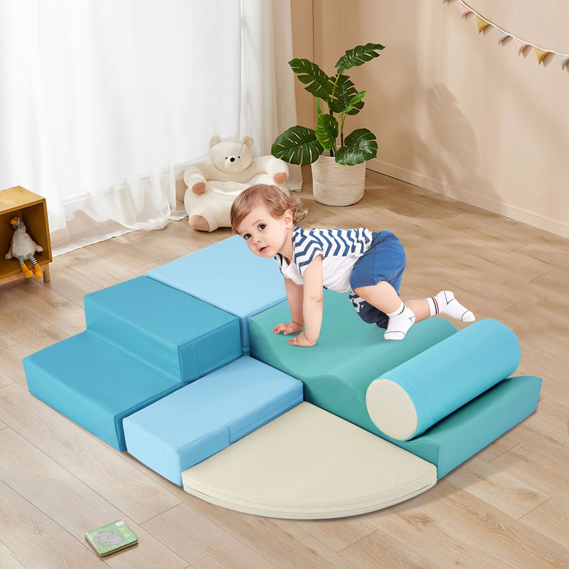 6-in-1 Soft Foam Playset for Toddlers & Kids Indoor Fun