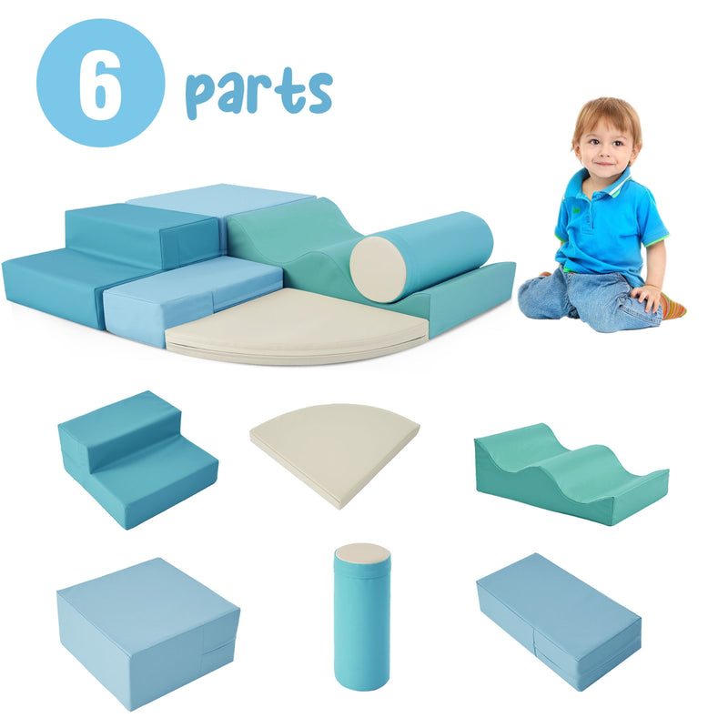 6-in-1 Soft Foam Playset for Toddlers & Kids Indoor Fun