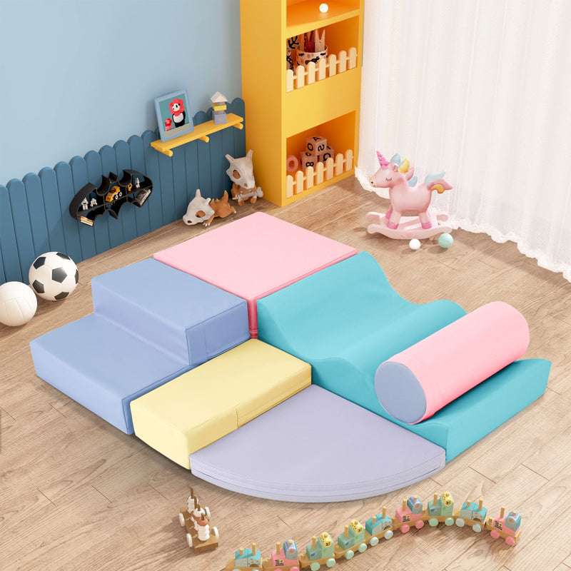 6-in-1 Soft Foam Playset for Toddlers & Kids Indoor Fun